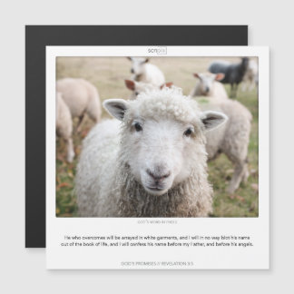 Apocalypse 3:5 GODS PROMISES SCRIPIX carte magnéti