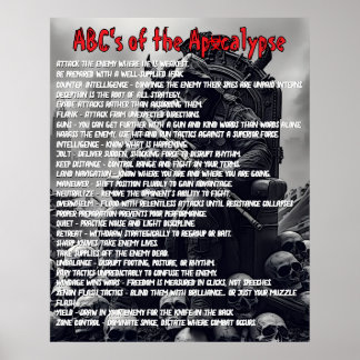 Apocalypse ABC's Poster