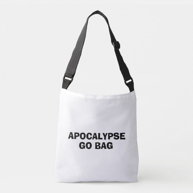 APOCALYPSE TOTE GO BAG TRAGETASCHEN MIT LANGEN TRÄGERN (Vorderseite)