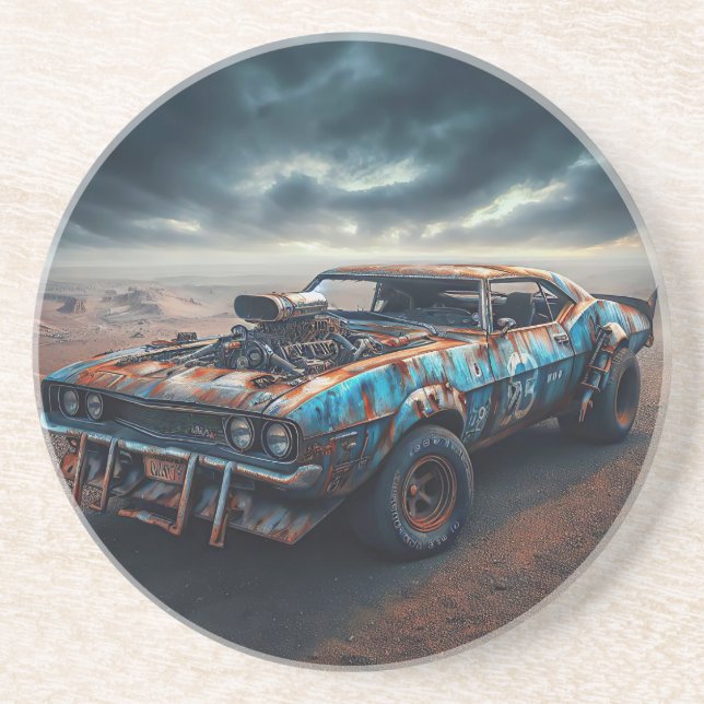 Apokalypse Classic Chevy Camaro Getränkeuntersetzer (Vorne)
