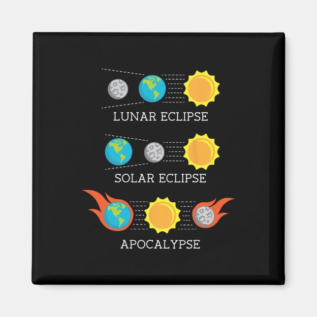 Apokalypse Lunar Solar Eclipse Space Magnet (Vorne)