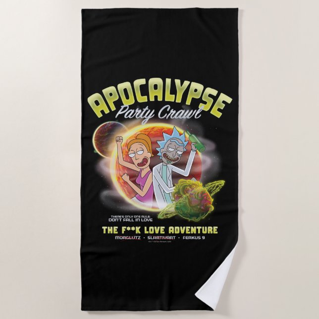 Apokalypse Party Crawl Strandtuch (Vorderseite)
