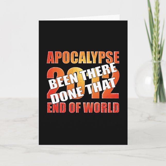 Apokalypse-Überlebender (neues Jahr-Karte) Feiertagskarte (Vorderseite)