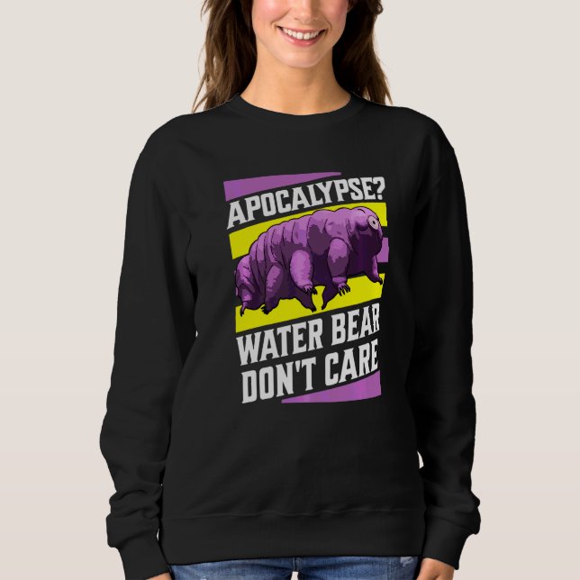 Apokalypse Wasserbär Egal  Tardigrade Retro  Sweatshirt (Vorderseite)