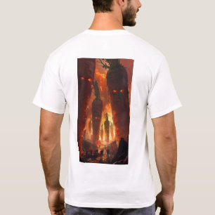 Apokalyptische Dunkle Landschaft Camouflage Print T-Shirt