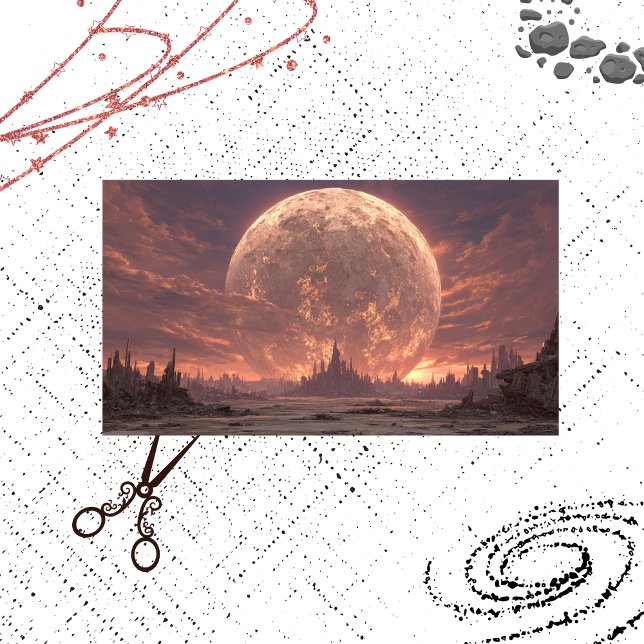 Apokalyptische Landschaft Burg Seidenpapier (Von Creator hochgeladen)