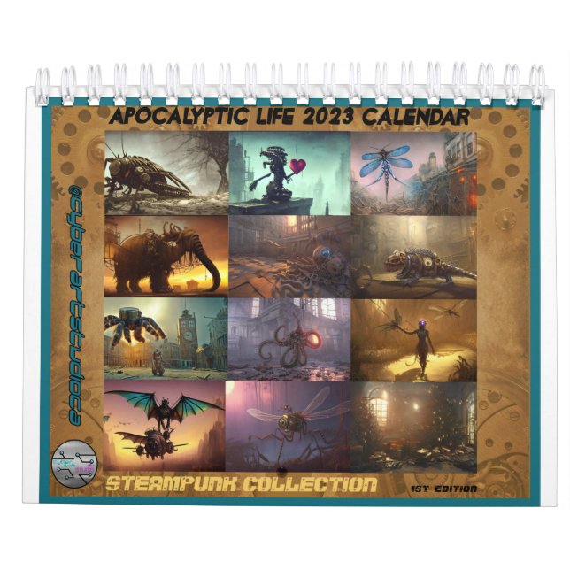 Apokalyptischer Lebenskalender - Steampunkensammlu Kalender (Rückseite)