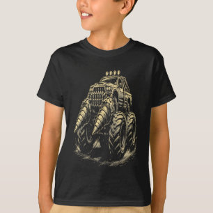 Apokalyptischer Monstertruck mit Doppelbohrern T-Shirt