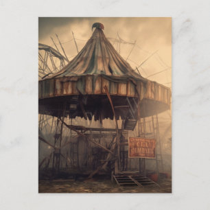 apokalyptischer Zirkus-Horror Postkarte
