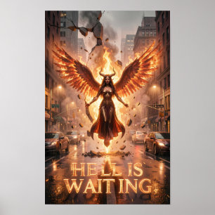 Apokalyptisches Straßenphoenix-Plakat Poster