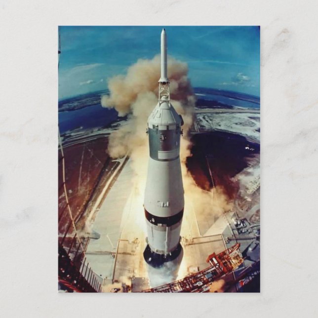 Apollo 11 Aufzug aus Postkarte (Vorderseite)
