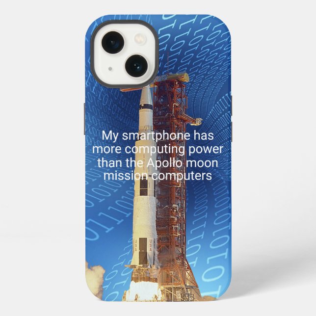 Apollo 11 Case-Mate iPhone für Computing-Power Hülle (Rückseite)