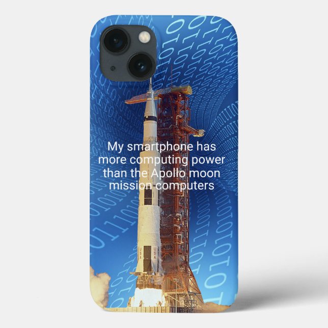 Apollo 11 Case-Mate iPhone für Computing-Power Hülle (Rückseite)