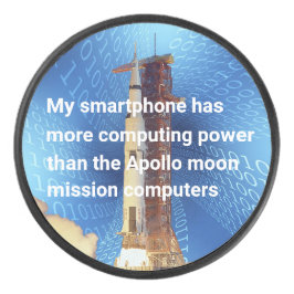 Apollo 11 Computing Power Eishockey Puck