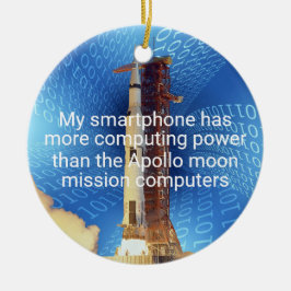 Apollo 11 Computing Power Keramik Ornament