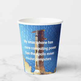 Apollo 11 Computing Power Pappbecher