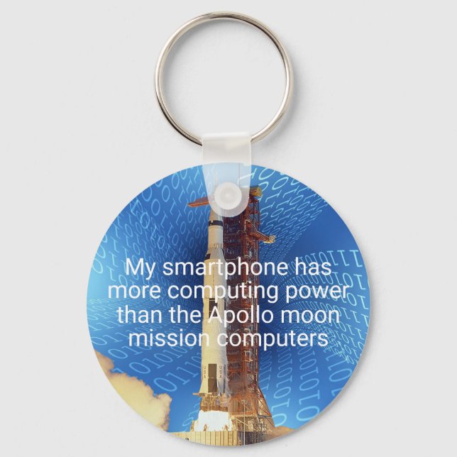 Apollo 11 Computing Power Schlüsselanhänger (Vorderseite)