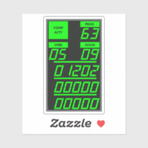 Apollo 11 DSKY Display, Alarm Code 1202