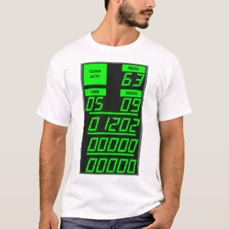 Apollo 11 DSKY Display, Alarm Code 1202 T-Shirt