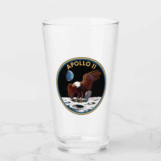 Apollo 11 Emblem Glas (Vorderseite)
