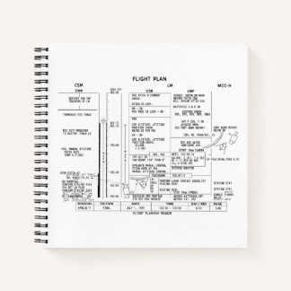 Apollo 11 Flugplan Notizbuch