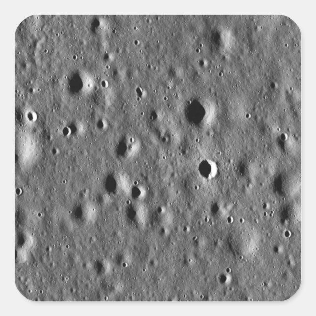 Apollo-11-Landeplatz Quadratischer Aufkleber (Vorderseite)