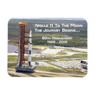 Apollo 11 Mission zum Mondjubiläum Magnet