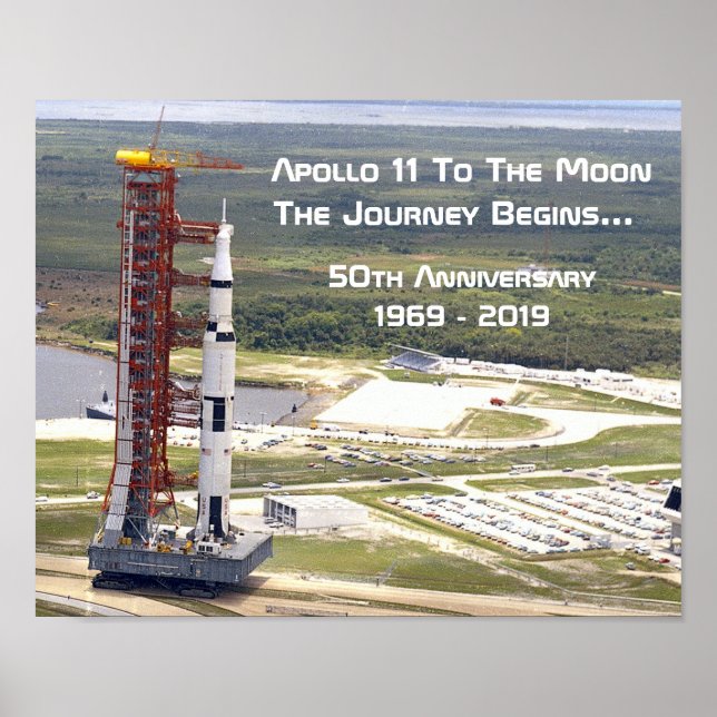 Apollo 11 Mission zum Mondjubiläum Poster (Vorne)