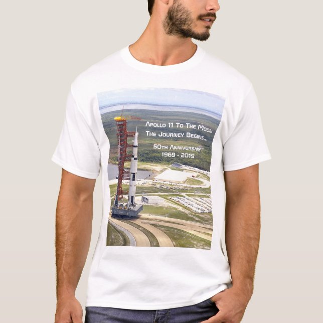 Apollo 11 Mission zum Mondjubiläum T-Shirt (Vorderseite)
