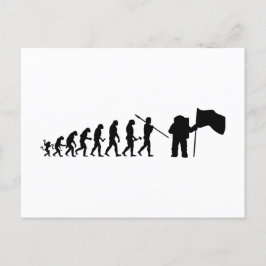 Apollo 11 Mondlandung Evolutionstheorie  Postkarte