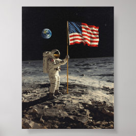 Apollo 11 - Neil Armstrong Sets auf dem Mond Poster