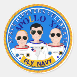 Apollo 12 50 Jahre Aufkleber