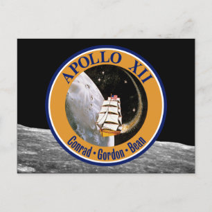 Apollo 12 Mission Patch Logo Postkarte