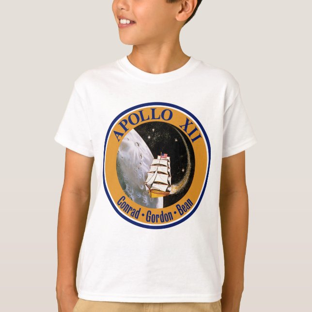 Apollo 12 Mission Patch Logo T-Shirt (Vorderseite)