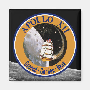 Apollo 12 Missionsabzeichen-Logo Magnet