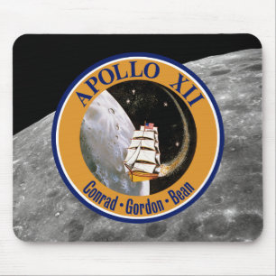 Apollo 12 Missionsabzeichen-Logo Mousepad