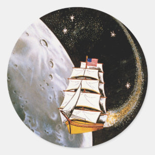 Apollo-12-Missionsabzeichen-Logo Runder Aufkleber