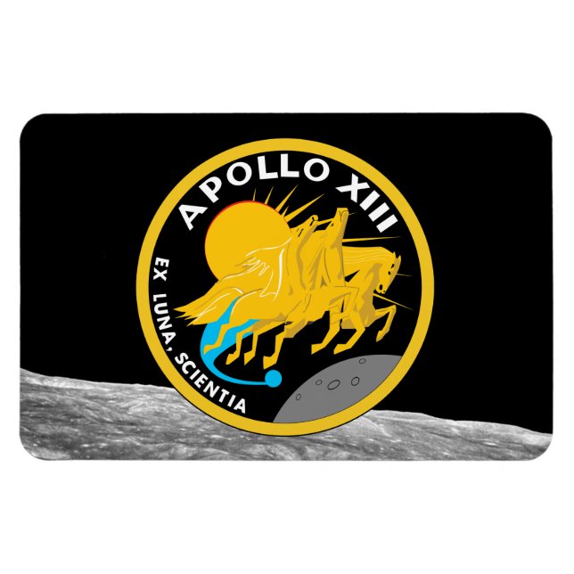 Apollo 13 Patch-Logo der NASA-Mission Magnet (Horizontal)