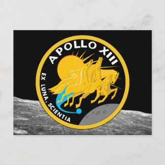 Apollo 13 Patch-Logo der NASA-Mission Postkarte
