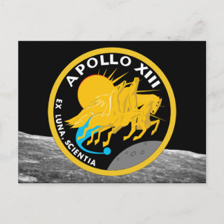 Apollo 13 Patch-Logo der NASA-Mission Postkarte