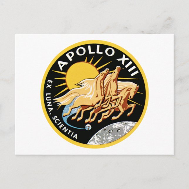 Apollo 13 postkarte (Vorderseite)