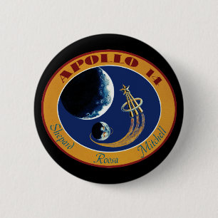 Apollo 14 NASA-Missionsabzeichen-Logo Button