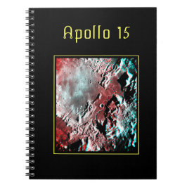 Apollo 15 Landing Site Anaglyph iPad Pro Abdeckung Notizblock