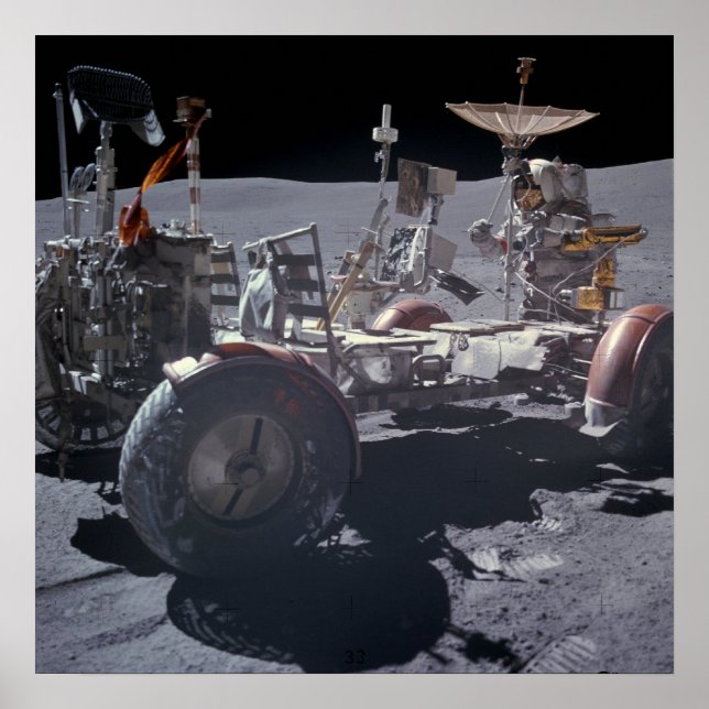 Apollo 16 Lunar Roving Vehicle Poster (Vorne)