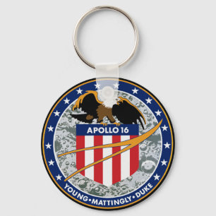 Apollo 16 NASA-Missionsabzeichen Logo Schlüsselanhänger