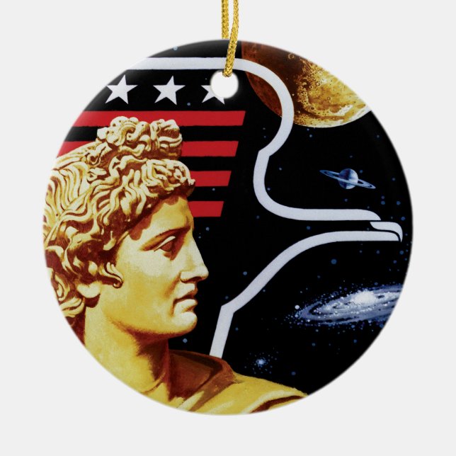 Apollo 17 Patch-Logo der NASA-Mission Keramik Ornament (Vorne)