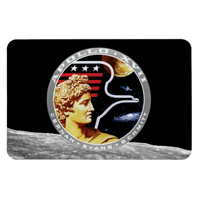 Apollo 17 Patch-Logo der NASA-Mission Magnet (Horizontal)
