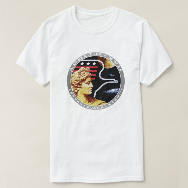Apollo 17 Patch-Logo der NASA-Mission T-Shirt (Design vorne)