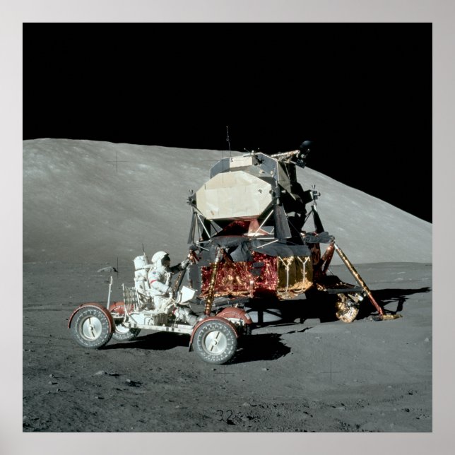 Apollo 17 - The Final Manned Moon Landing Poster (Vorne)