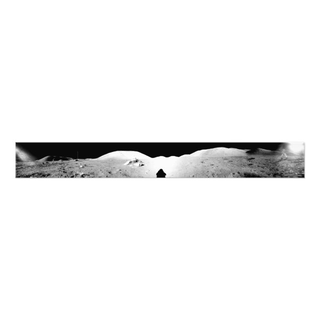 Apollo 17 zusammengebautes Panorama 2 Fotodruck (Vorne)